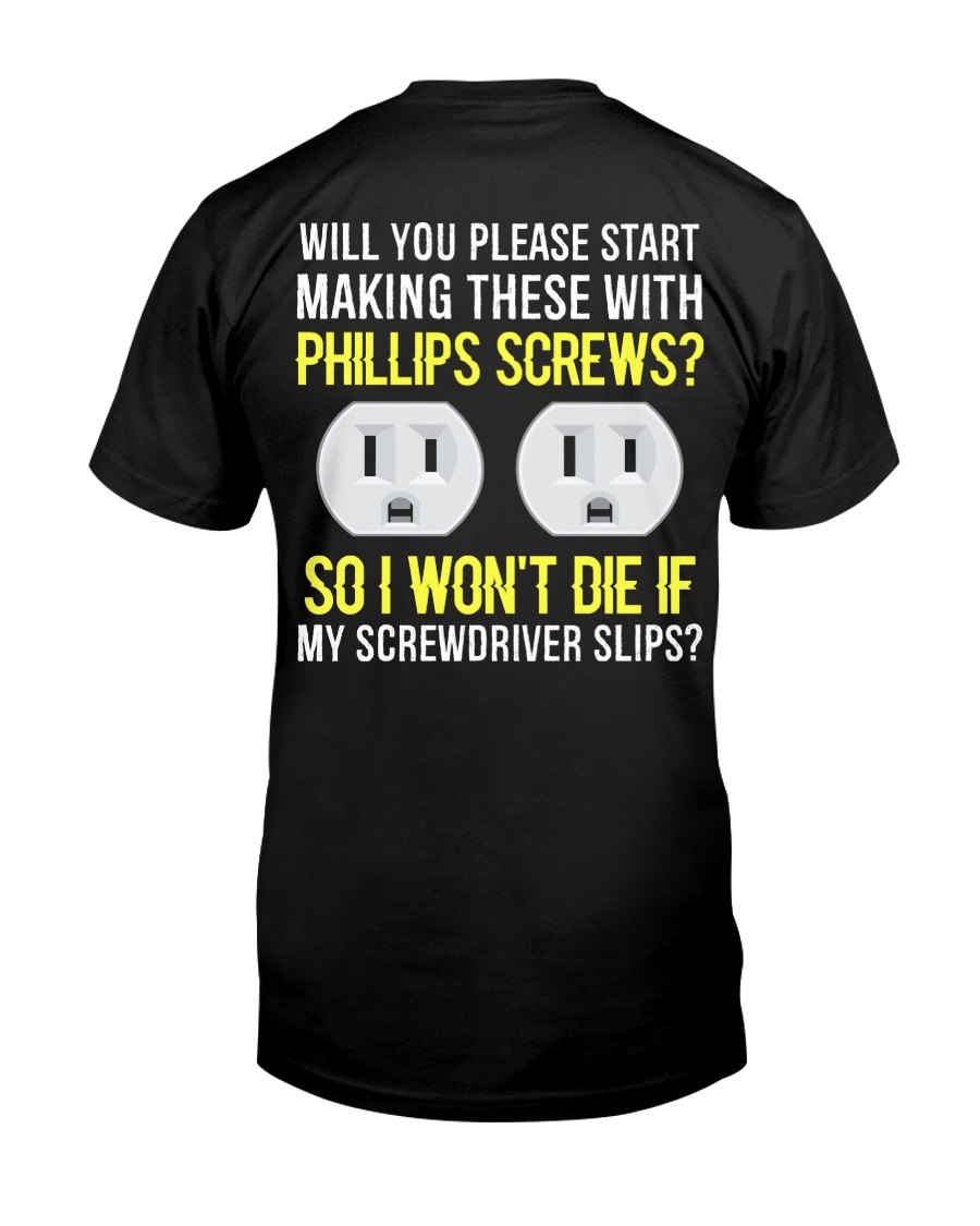 Electrician Phillips Screws Classic T-Shirt