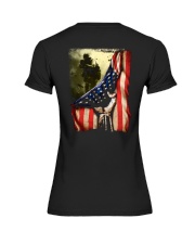 Veteran Flag Premium Fit Ladies Tee thumbnail