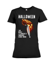 Halloween The Night A Concrete Premium Fit Ladies Tee thumbnail