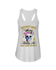 Welder's Wife Hating Me Won't Make You Pretty Ladies Flowy Tank thumbnail