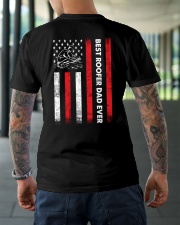 Best Roofer Dad Ever Classic T-Shirt lifestyle-mens-crewneck-back-3