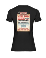 Old Lineman Action Figure Premium Fit Ladies Tee thumbnail