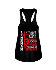 Lineman My Scars Tell A Story They Are Meminders Ladies Flowy Tank thumbnail