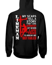 Lineman My Scars Tell A Story They Are Meminders Hooded Sweatshirt thumbnail