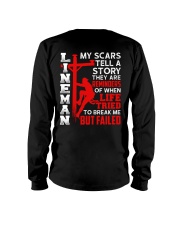 Lineman My Scars Tell A Story They Are Meminders Long Sleeve Tee thumbnail