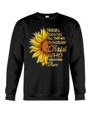Nurses can do all things through Christ who streng Crewneck Sweatshirt thumbnail