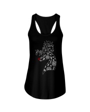 Firefighter Reindeer Merry Christmas Ladies Flowy Tank thumbnail
