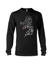 Firefighter Reindeer Merry Christmas Long Sleeve Tee thumbnail