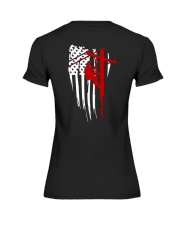 Flag Lineman Shirt Premium Fit Ladies Tee thumbnail