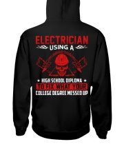 Electrician Using A High School Diplome Hooded Sweatshirt thumbnail