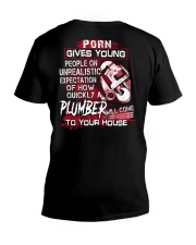 Plumber Will Come To Your House V-Neck T-Shirt tile