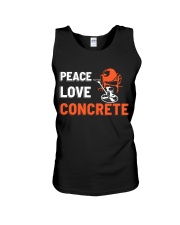 Peace Love Concrete Unisex Tank thumbnail