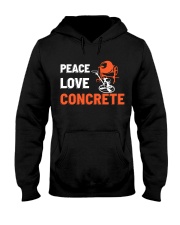Peace Love Concrete Hooded Sweatshirt thumbnail