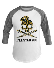 Nurse - I'll Stab You Baseball Tee thumbnail