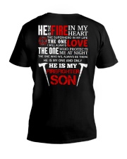 He Is My Firefighter Son V-Neck T-Shirt tile