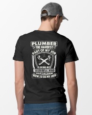 Plumber Hardest Part Classic T-Shirt lifestyle-mens-crewneck-back-6