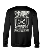 Plumber Hardest Part Crewneck Sweatshirt thumbnail
