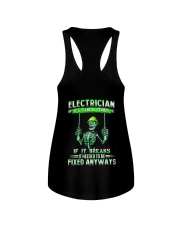 Electrician It Needed To Be Fixed Anyways Ladies Flowy Tank thumbnail