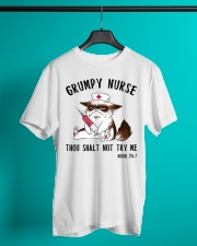 Grumpy Nurse Thou Shalt Nnot Try Me Classic T-Shirt lifestyle-mens-crewneck-front-3