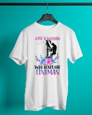 Just A Woman Who Loves Her Lineman Classic T-Shirt lifestyle-mens-crewneck-front-3