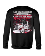 Fear This Road Reaper In Your Rear View Mirror Crewneck Sweatshirt thumbnail
