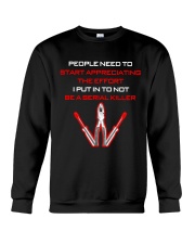 Electrician Effort Not To Be A Serial Killer Crewneck Sweatshirt thumbnail