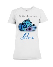 In November We Wear Blue Hairstylist Premium Fit Ladies Tee thumbnail