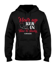 Hair Up Scrub On Time To Study Hooded Sweatshirt thumbnail