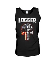 Logger I Can't Fix Stupid But I Can Fix Unisex Tank thumbnail