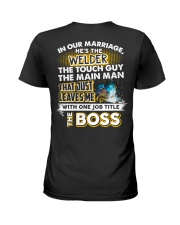 In Our Marriage He's The Welder Ladies T-Shirt thumbnail