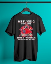 Assuming I Was Like Most Woman Firefighter Classic T-Shirt lifestyle-mens-crewneck-front-3
