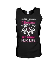Asshole Husband And Smartass Hairstylist Wife Best Unisex Tank tile