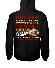 Roofer All My Life I Have Lived By A Simple Code Hooded Sweatshirt tile
