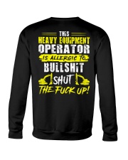 Heavy Equipment Operator Allergic To Bullshit Crewneck Sweatshirt thumbnail