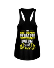 Heavy Equipment Operator Allergic To Bullshit Ladies Flowy Tank thumbnail