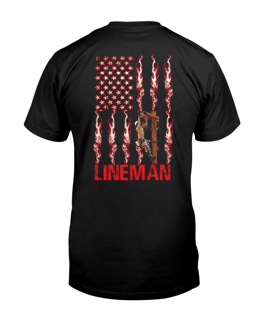 American Flag Lineman Classic T-Shirt