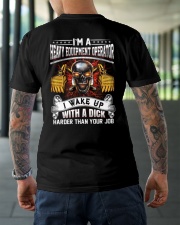 I'm A Heavy Equipment Operator I Wake Up With Classic T-Shirt lifestyle-mens-crewneck-back-3