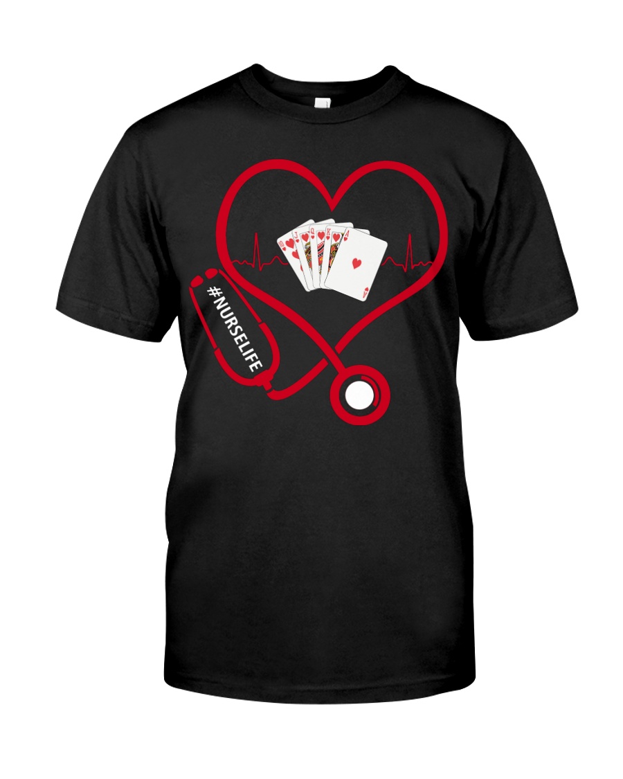 Nurse Play Cards Heartbeat Classic T-Shirt
