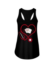 Nurse Play Cards Heartbeat Ladies Flowy Tank tile
