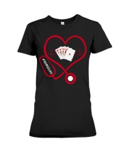 Nurse Play Cards Heartbeat Premium Fit Ladies Tee thumbnail