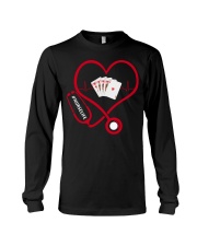 Nurse Play Cards Heartbeat Long Sleeve Tee thumbnail