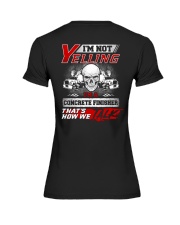 Yelling I'm A Concrete Finisher That's How We Talk Premium Fit Ladies Tee thumbnail