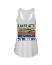 Electrician Work With Strippers Ladies Flowy Tank thumbnail