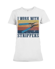 Electrician Work With Strippers Premium Fit Ladies Tee thumbnail