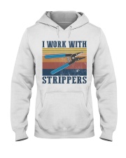 Electrician Work With Strippers Hooded Sweatshirt thumbnail