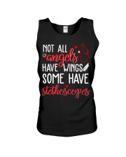 Not All Angels Have Wings Some Have Stethoscoper Unisex Tank tile
