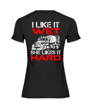 Concrete Finisher I Like It Wet She Likes It Hard Premium Fit Ladies Tee thumbnail