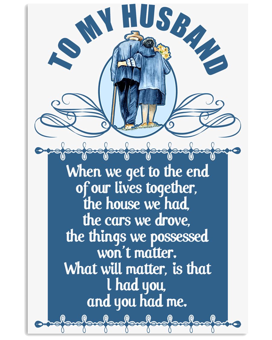 To My Husband Poster 11x17 Poster
