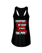 Everyday My Heart Is With The Pipe Ladies Flowy Tank tile