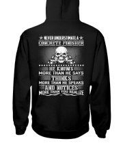 Never Understimate A Concrete Finisher Hooded Sweatshirt tile